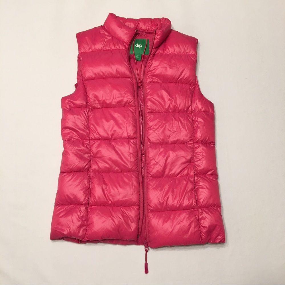 Dip Pink Puffer Vest Size Small